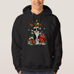 Rand Collie KerstrendierSanta Light Dog P Hoodie