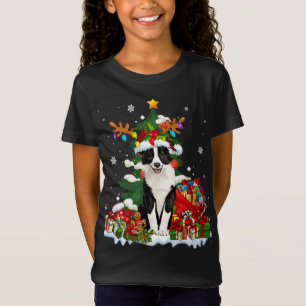 Rand Collie KerstrendierSanta Light Dog P T-shirt