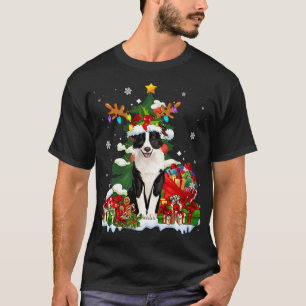 Rand Collie KerstrendierSanta Light Dog P T-shirt