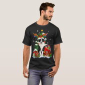 Rand Collie KerstrendierSanta Light Dog P T-shirt (Voorkant volledig)