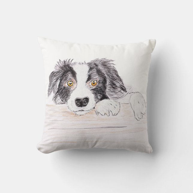 Rand collie kussen (Voorkant)