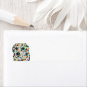 Rand Collie Mix Return-adreslabel Etiket (Insitu)