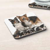 Rand collie onderzetter (Linkerzijde)