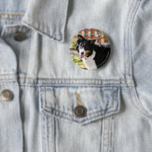 Rand Collie Panting 1 Ronde Button 5,7 Cm (In situ)