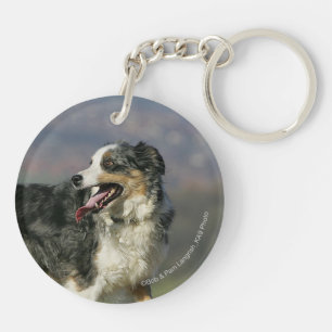 Rand Collie Panting 2 Sleutelhanger