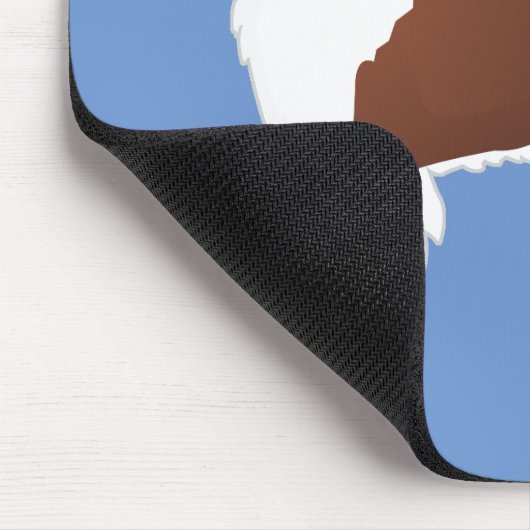 Rand Collie Red Hondenras Side Uitzicht Silhouette Muismat (Hoek)