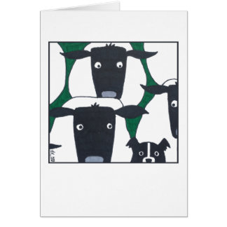 Rand Collie & Sheep Blank Card