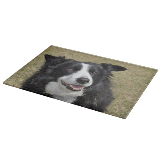 Rand collie snijplank (Hoek)