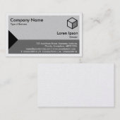 Rand driehoek - Grijze schaduwen (Platinum) Visitekaartje (Voorkant / Achterkant)