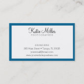 rand, eenvoudig Visitekaartje (Achterkant)