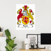 Rand Family Crest Poster (Thuiskantoor)