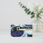 Rand geëtiketteerd -  camera TLR Visitekaartje (Staand voorkant)