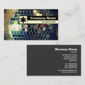 Rand geëtiketteerd - de Bal van de Spiegel Visitekaartje (Voorkant / Achterkant)