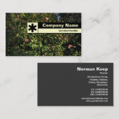 Rand geëtiketteerd - de Struik van Camellia Visitekaartje (Voorkant / Achterkant)