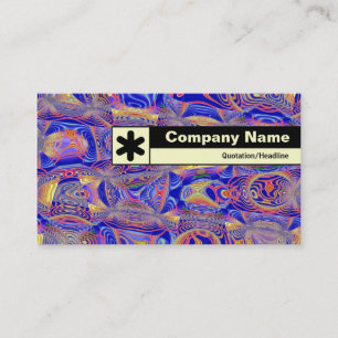 Rand geëtiketteerd - Fractal Abstract 061012a Visitekaartje