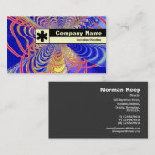 Rand geëtiketteerd - Fractal Abstract 061012d Visitekaartje (Voorkant / Achterkant)