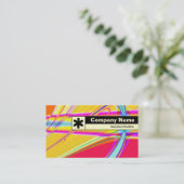 Rand geëtiketteerd - Fractal Abstract 061012e Visitekaartje (Staand voorkant)