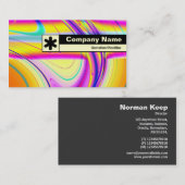 Rand geëtiketteerd - Fractal Abstract 061012f Visitekaartje (Voorkant / Achterkant)