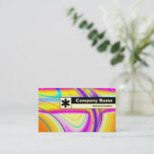 Rand geëtiketteerd - Fractal Abstract 061012f Visitekaartje (Staand voorkant)