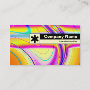 Rand geëtiketteerd - Fractal Abstract 061012f Visitekaartje