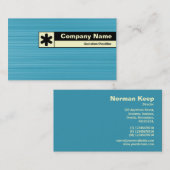 Rand geëtiketteerd - geborsteld Bleek blauw Visitekaartje (Voorkant / Achterkant)
