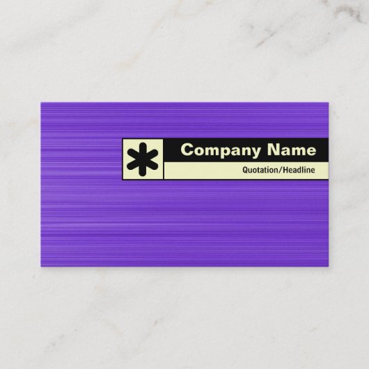 Rand geëtiketteerd - Gepenseerd Violet Visitekaartje (Voorkant)
