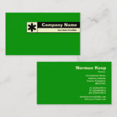 Rand geëtiketteerd - Groen 009900 Visitekaartje (Voorkant / Achterkant)