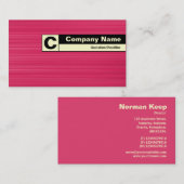 Rand geëtiketteerd Monogram - Borhed Crimson Visitekaartje (Voorkant / Achterkant)