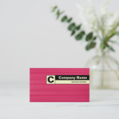 Rand geëtiketteerd Monogram - Borhed Crimson Visitekaartje (Staand voorkant)