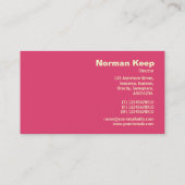 Rand geëtiketteerd Monogram - Borhed Crimson Visitekaartje (Achterkant)