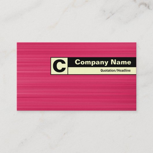 Rand geëtiketteerd Monogram - Borhed Crimson Visitekaartje (Voorkant)