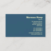 Rand geëtiketteerd Monogram - Regen op mijn Venste Visitekaartje (Achterkant)