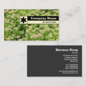 Rand geëtiketteerd - Sedum (herfst Joy) Visitekaartje (Voorkant / Achterkant)