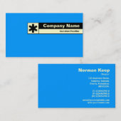 Rand gelabeld - Blauw 0099FF Visitekaartje (Voorkant / Achterkant)