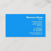 Rand gelabeld - Blauw 0099FF Visitekaartje (Achterkant)