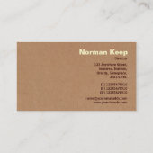 Rand gelabeld Monogram - Kartonnen doos Visitekaartje (Achterkant)