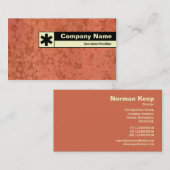 Rand gelabeld - Terracotta Fossils Visitekaartje (Voorkant / Achterkant)