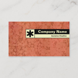 Rand gelabeld - Terracotta Fossils Visitekaartje