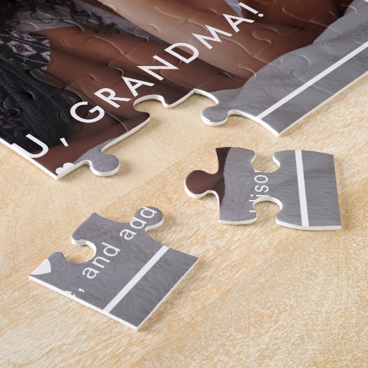 Rand Geschikt voor bewerken Kleur Aangepaste foto- Legpuzzel (Zijkant)