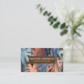 Rand houtnerf | Palmbomen Visitekaartje (Staand voorkant)