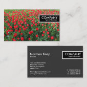 Rand Label - Bed of Red Tulips 01 (Voorkant / Achterkant)