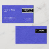 Rand Label - Blauw gekleurde papieren textuur II (Voorkant / Achterkant)