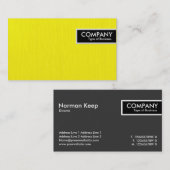 Rand Label - Geel geverfd (Voorkant / Achterkant)