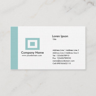 Rand - Lichtblauw Groen Visitekaartje