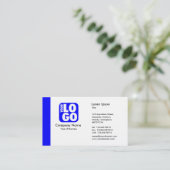 Rand (Logo) - blauw Visitekaartje (Staand voorkant)