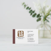 Rand (Logo) - bruin Visitekaartje (Staand voorkant)