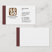 Rand (Logo) - bruin Visitekaartje (Voorkant / Achterkant)