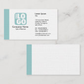 Rand (Logo) - Licht Blauw Groen Visitekaartje (Voorkant / Achterkant)
