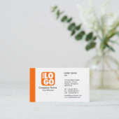 Rand (Logo) - Oranje Visitekaartje (Staand voorkant)