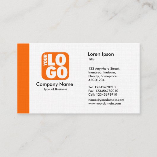 Rand (Logo) - Oranje Visitekaartje (Voorkant)